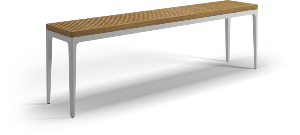 Grid large console table teak - outdoor performance collection