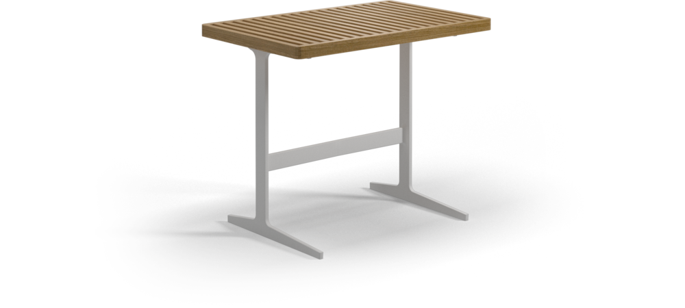 Grid side table teak - outdoor performance collection