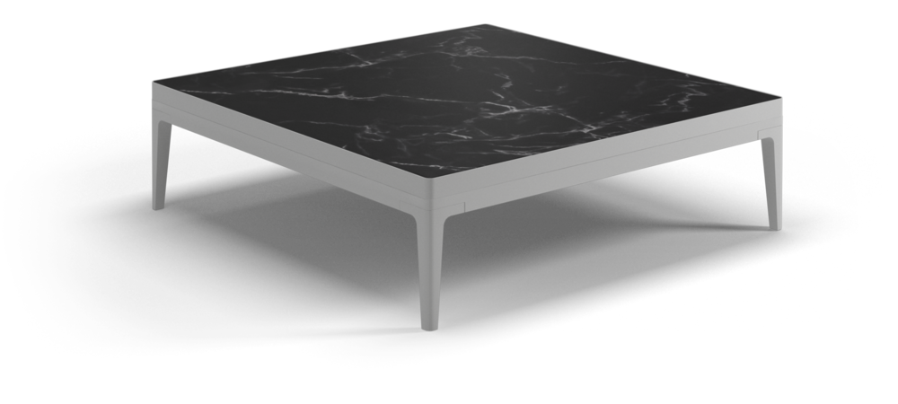 Grid large square coffee table ceramic - outdoor performance collection