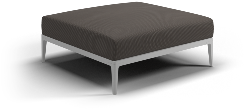 Grid ottoman - outdoor performance collection