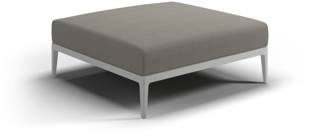 Grid ottoman - outdoor performance collection