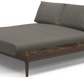 Grid chill chaise unit emperor ceramic - outdoor performance collection