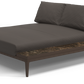 Grid chill chaise unit emperor ceramic - outdoor performance collection