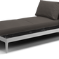 Grid chaise unit nero ceramic - outdoor performance collection