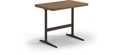 Grid side table teak - outdoor performance collection