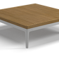Grid large square coffee table teak - outdoor performance collection